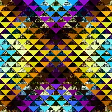 Seamless vector pattern background of a triangles. Stockillustratie