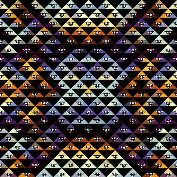 Seamless vector pattern background of a triangles. Illustrazione stock