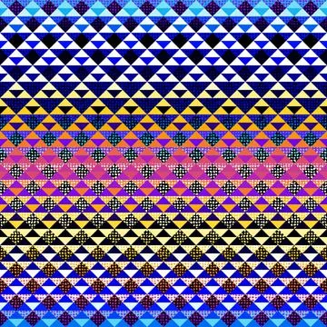 Seamless vector pattern background of a triangles. Stockillustratie