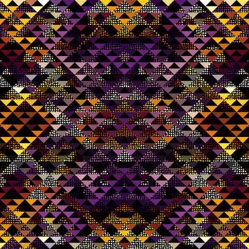 Seamless vector pattern background of a triangles. 库存插图