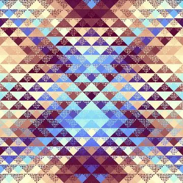 Seamless vector pattern background of a triangles. Illustrazione stock