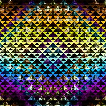 Seamless vector pattern background of a triangles. Illustrazione stock