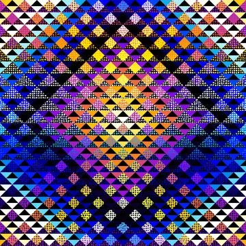 Seamless vector pattern background of a triangles. Stock Illustration
