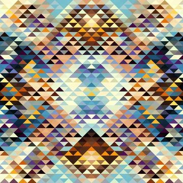 Seamless vector pattern background of a triangles. 스톡 일러스트