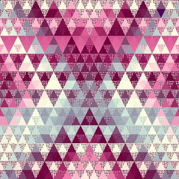 Seamless vector pattern background of a triangles. 库存插图