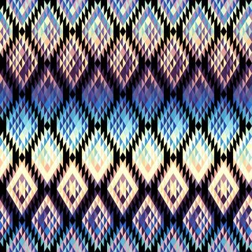 Seamless vector pattern background of a triangles. Stock Illustration