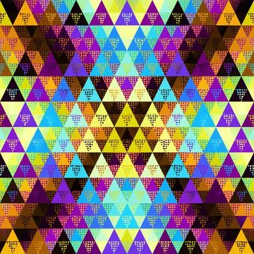 Seamless vector pattern background of a triangles. Stock Illustration