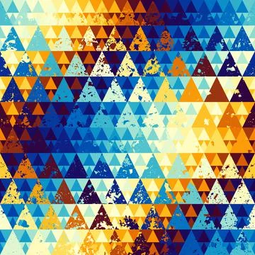 Seamless vector pattern background of a triangles. 스톡 일러스트