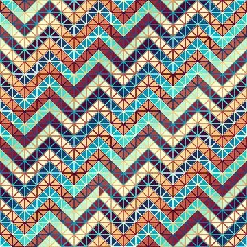 Seamless vector pattern background of a triangles. Vector chevron pattern Illustrazione stock
