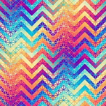 Seamless vector pattern background of a triangles. Vector chevron pattern Illustrazione stock