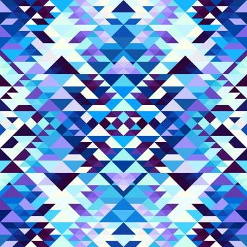 Seamless vector pattern background of a triangles. 스톡 일러스트