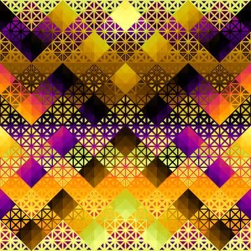 Seamless vector pattern background of a triangles. Stock Illustration