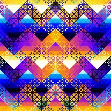 Seamless vector pattern background of a triangles. Illustrazione stock