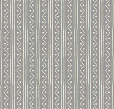 Seamless vector pattern. Beige and blue vertical lines and zigzags Stock Illustration