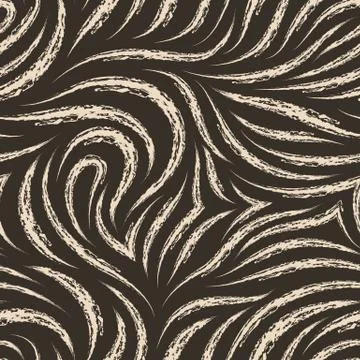 Seamless vector pattern of beige brush strokes or paints. Grunge texture for Stock Illustration