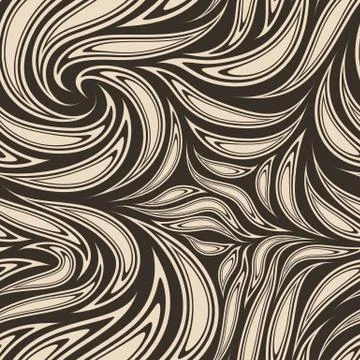 Seamless vector pattern in beige color from cut smooth stripes or brush strokes Illustrazione stock