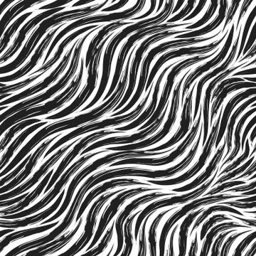 Seamless vector pattern of black diagonal stripes on a white background. Texture Stock Illustration