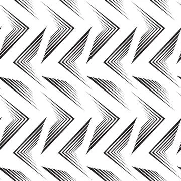 Seamless vector pattern of black lines isolated on white background.Simple Stock-Illustration