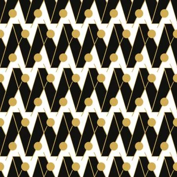 Seamless vector pattern with black zig zag Illustrazione stock