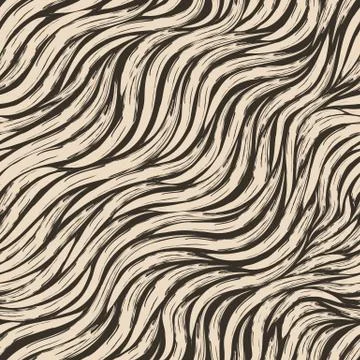 Seamless vector pattern of bleige diagonal stripes on a brown background 스톡 일러스트