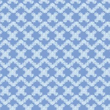 Seamless vector pattern with blue geometric shapes Stock-Illustration