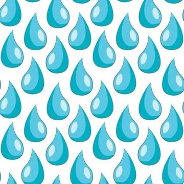 Seamless vector pattern with blue little drop Illustrazione stock