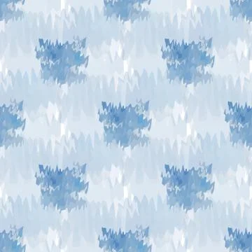 Seamless vector pattern. Blue watercolor. Stock Illustration