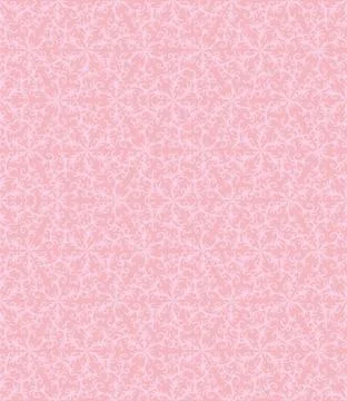 Seamless vector pattern with botanical damask ornament in pale pink colors 스톡 일러스트