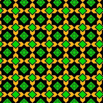 Seamless vector pattern of bright Islamic geometric background 스톡 일러스트