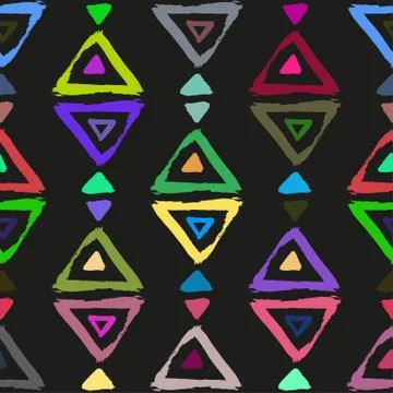 Seamless vector pattern with brush stroke shapes. Illustrazione stock