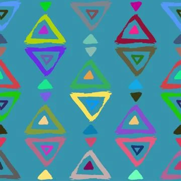 Seamless vector pattern with brush stroke shapes. Stock Illustration