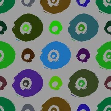 Seamless vector pattern with brush stroke shapes. Stock Illustration