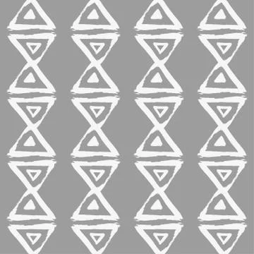 Seamless vector pattern with brush stroke shapes. Stock Illustration