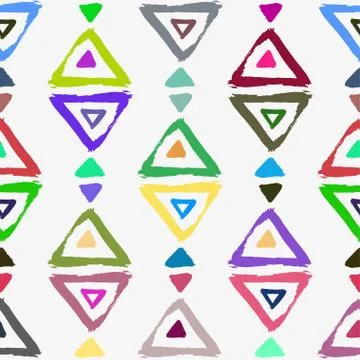 Seamless vector pattern with brush stroke shapes. Illustrazione stock