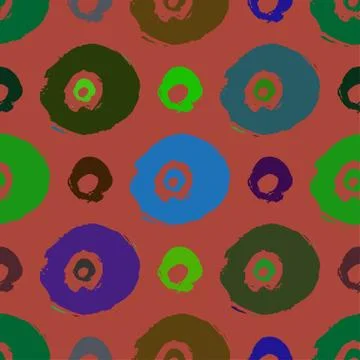 Seamless vector pattern with brush stroke shapes. Illustrazione stock