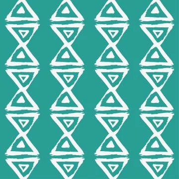 Seamless vector pattern with brush stroke shapes. Stock Illustration