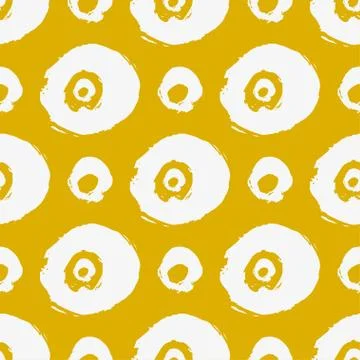 Seamless vector pattern with brush stroke shapes. Stock Illustration