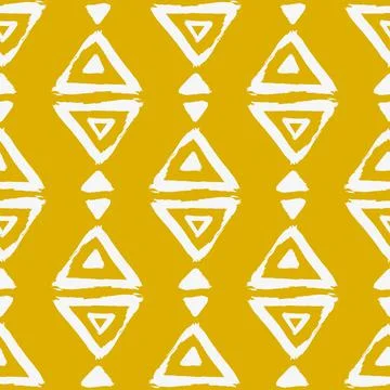 Seamless vector pattern with brush stroke shapes. Stock Illustration