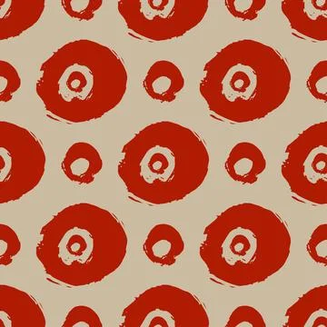 Seamless vector pattern with brush stroke shapes. Stock Illustration