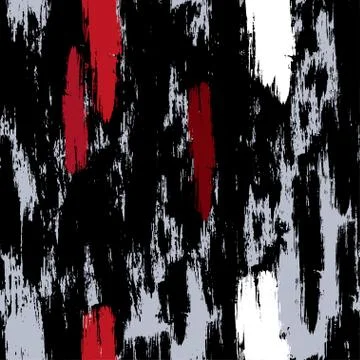 Seamless vector pattern with brush strokes. Stock Illustration