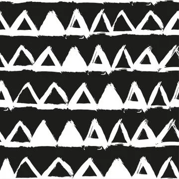 Seamless vector pattern with brush strokes. Stock Illustration