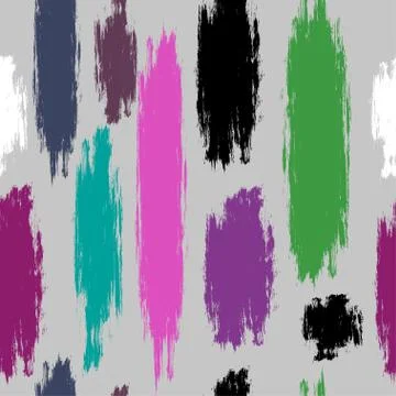 Seamless vector pattern with brush strokes. 스톡 일러스트