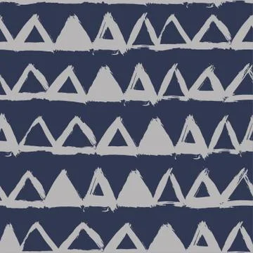 Seamless vector pattern with brush strokes. Stock Illustration