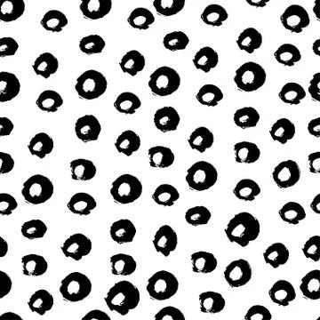 Seamless vector pattern with brush strokes. Stock Illustration