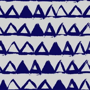 Seamless vector pattern with brush strokes. Stock Illustration