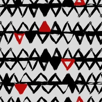 Seamless vector pattern with brush strokes. Stock Illustration