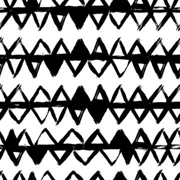 Seamless vector pattern with brush strokes. Illustrazione stock