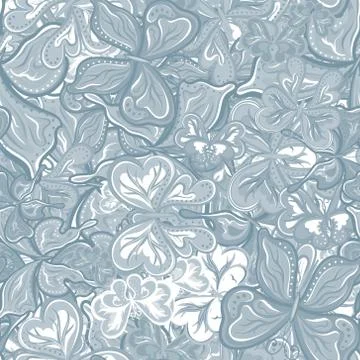 Seamless vector pattern with butterflies for textile, fabric or wallpaper Stock Illustration
