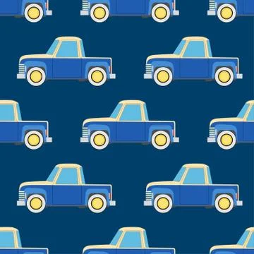 Seamless vector pattern with cars 스톡 일러스트