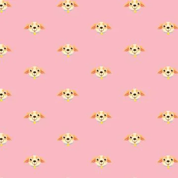 Seamless vector pattern with chihuahua. Stock Illustration